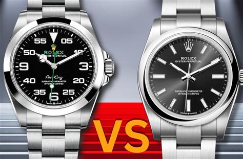 difference between rolex oyster perpetual and air king|rolex air king price chart.